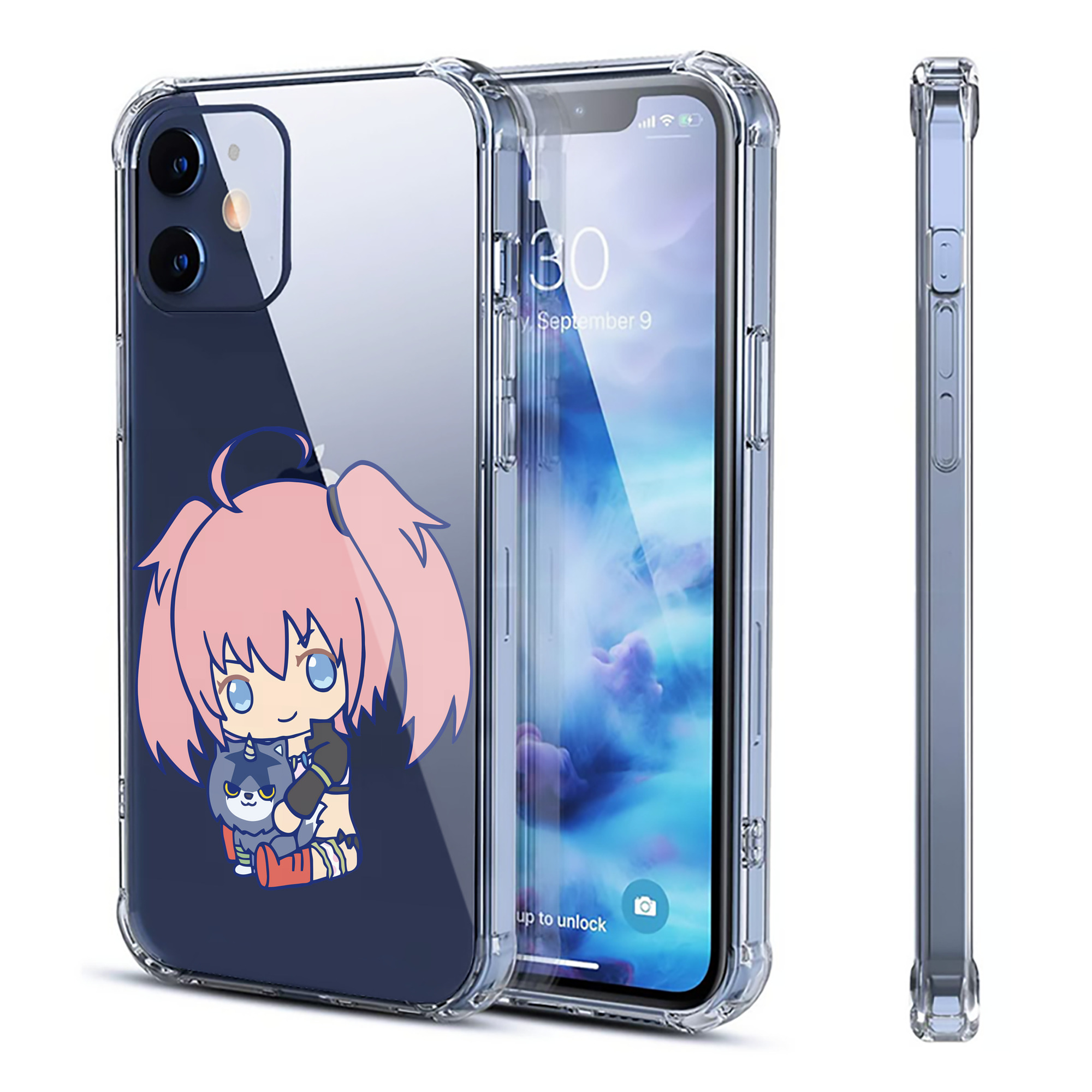 （画像用） 転スラ Regarding Reincarnated to Slime 【iPhone 12シリーズ対応】透明スマホケース（クリアソフトケース）